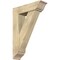 Ekena Millwork Traditional Traditional Rough Sawn Bracket w/ Offset Brace, Douglas Fir, 8"W x 28"D x 40"H BKT0806X28X40TRA01RDF - alternate 1